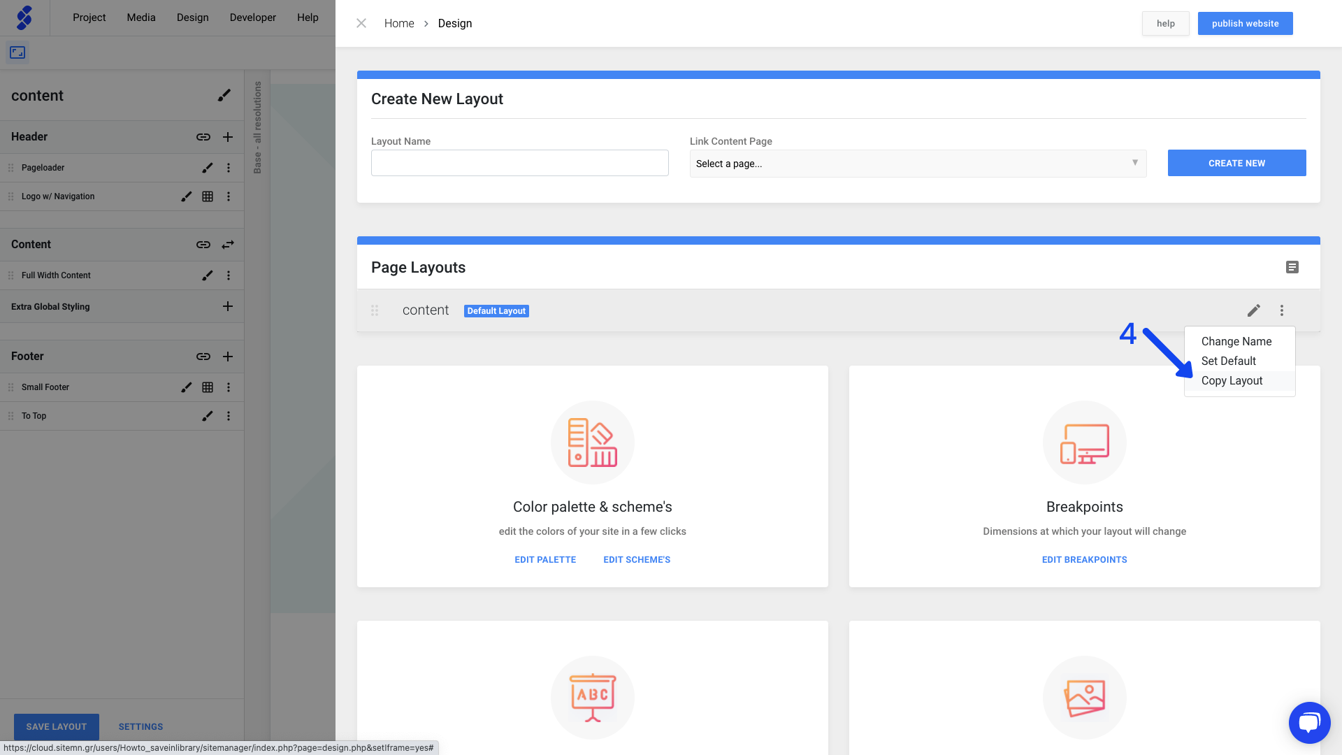 How to copy and edit page layouts?
