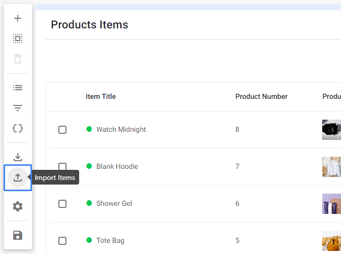 Import / Export Collection items