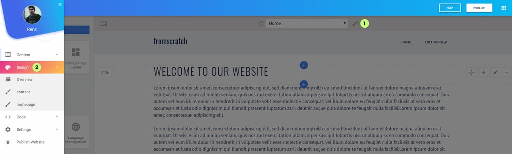 Page Component General Styling