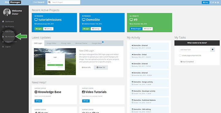 1 dashboard login