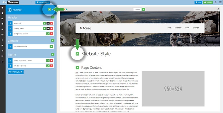 3 website style