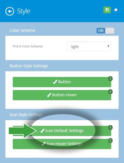 8 icon styling