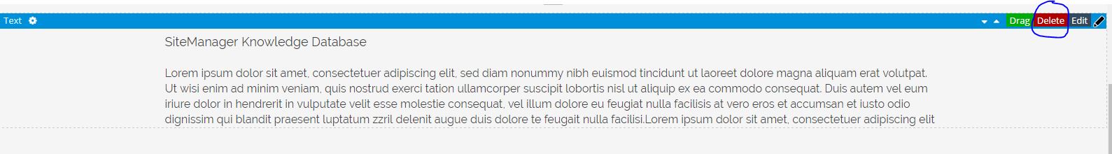 Deleting page elements 1